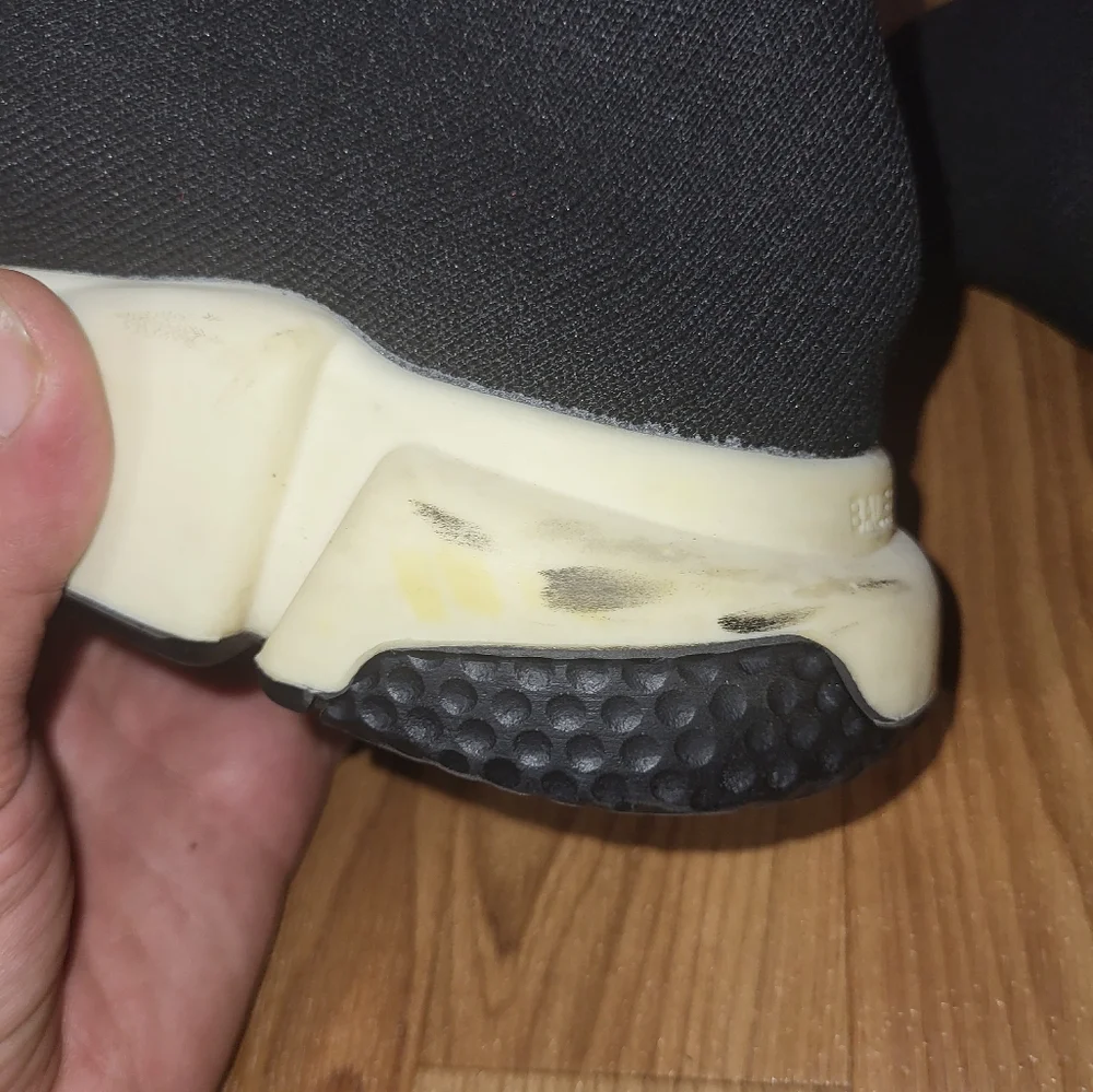 Balenciaga Grey Knit Speed Trainer Sneakers Size 45 - Picture 8 of 12